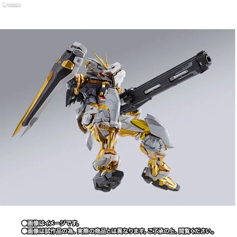 Bandai Original Mobile Gundam METAL BUILD GUNDAM ASTRAY GOLD FRAME 180mm Anime Action Figures Toys for Boys Gift Model Ornaments