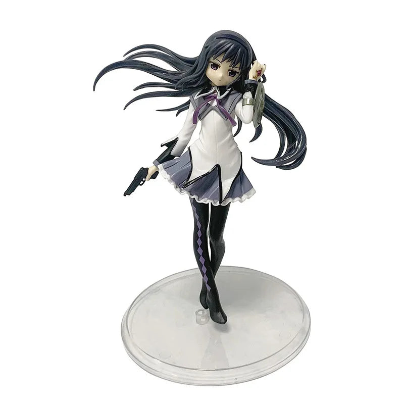 Anime Puella Magi Madoka Magica Figure 17cm Akemi Homura Action Figural Pvc Model Kawaii Decoration Doll Kids Toy Christmas Gift