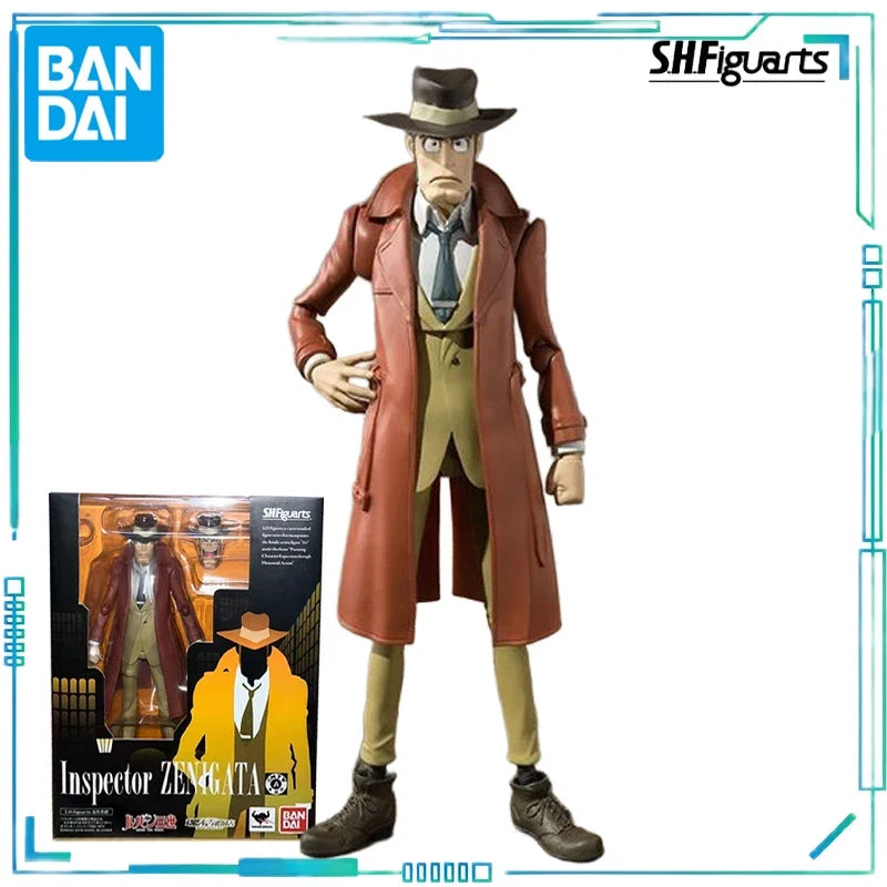 BANDAI Genuine S. H. Figuarts Series Lupin III Series Dimension Daijie and Qian Xingyi Movable Finished Product Model, Old Model
