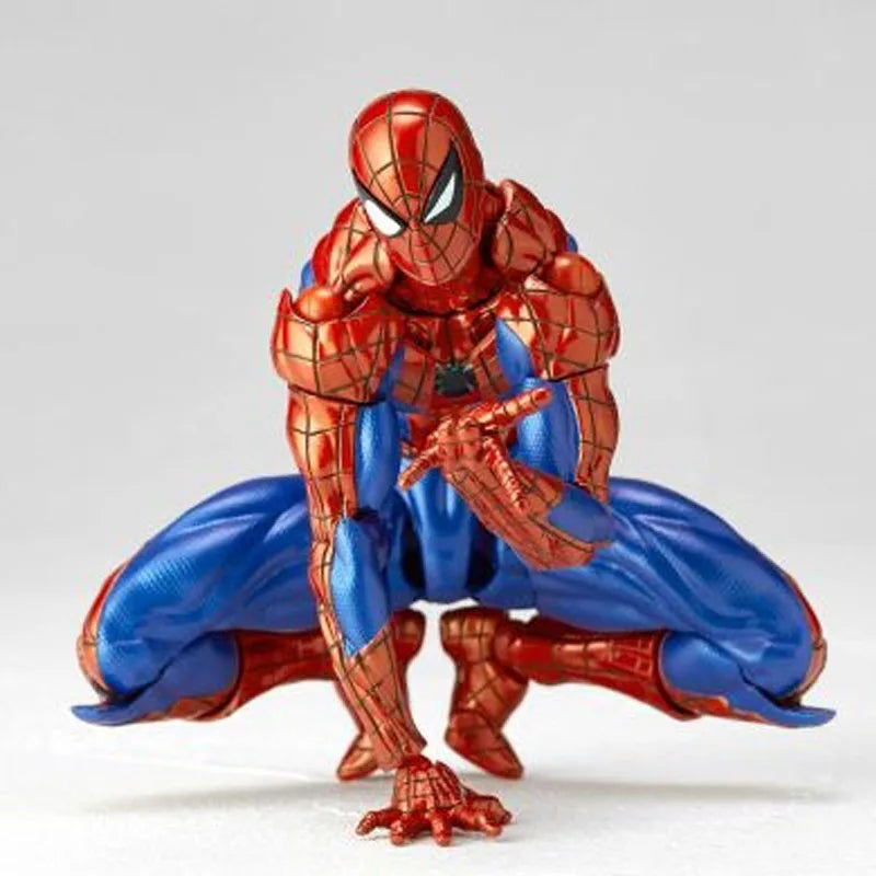 KAIYODO Original REVOLTECH Amazing Yamaguchi Spider - Man Ver.2.0 Anime Action Figure Assembly Model Toys  Model Gifts for Boys