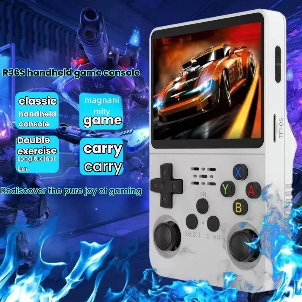 Upgrade The Open Source Handheld R36S Handheld Game Console PSP Classic GBA Portable Retro Arcade HD Big Screen.