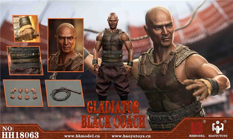 HHMODEL HAOYUTOYS 1/6 HH18063 Soldat Gladiator Schwarzer Kutscher Imperiale Legion Puppen 12 Zoll Actionfigur Modell Spielzeug