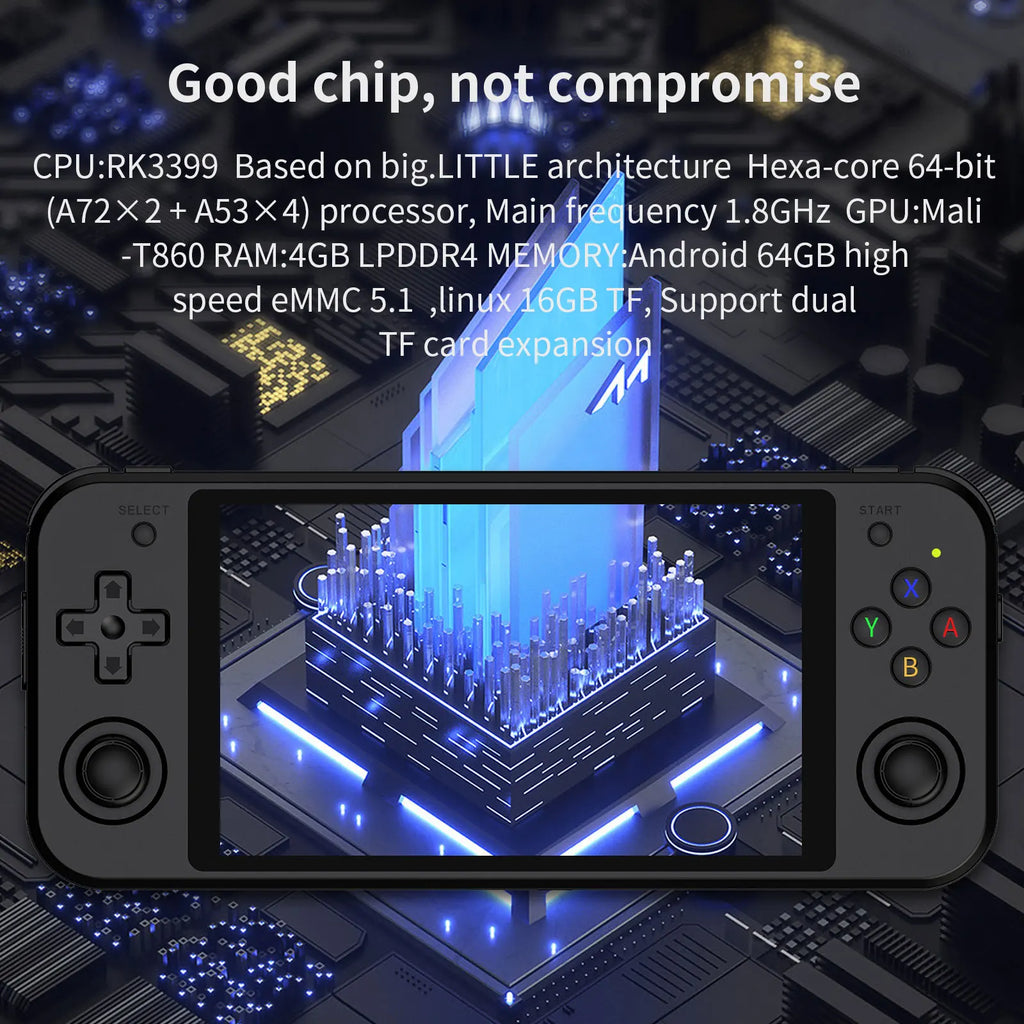 ANBERNIC RG552 Handheld Game Console 5.36" IPS Touch Screen Android Linux Dual OS System 4200 Retro Games Portable Games Players