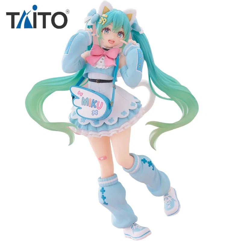 In Stock TAiTO Hatsune Miku Fashion Figure Fancy ~Cat Eat Ver.~ PVC 18CM Anime Action Figures Model Collection Toy
