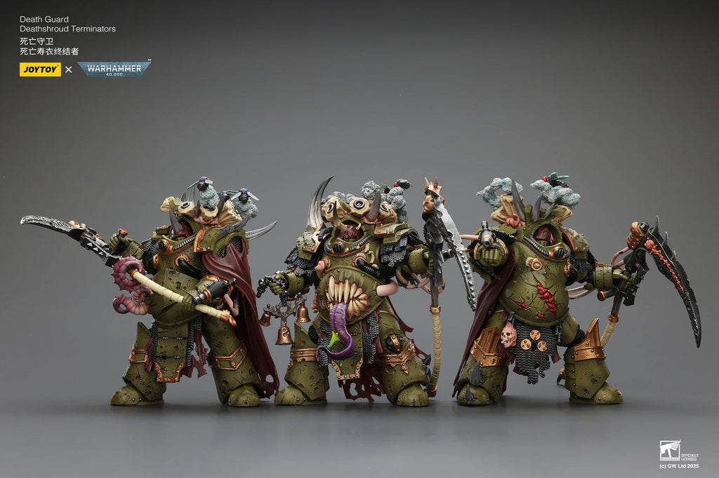 【Pre Sale】Original JOYTOY 1/18 Action Figure Warhammer 40000 Death Guard Deathshroud Terminator Champion Model