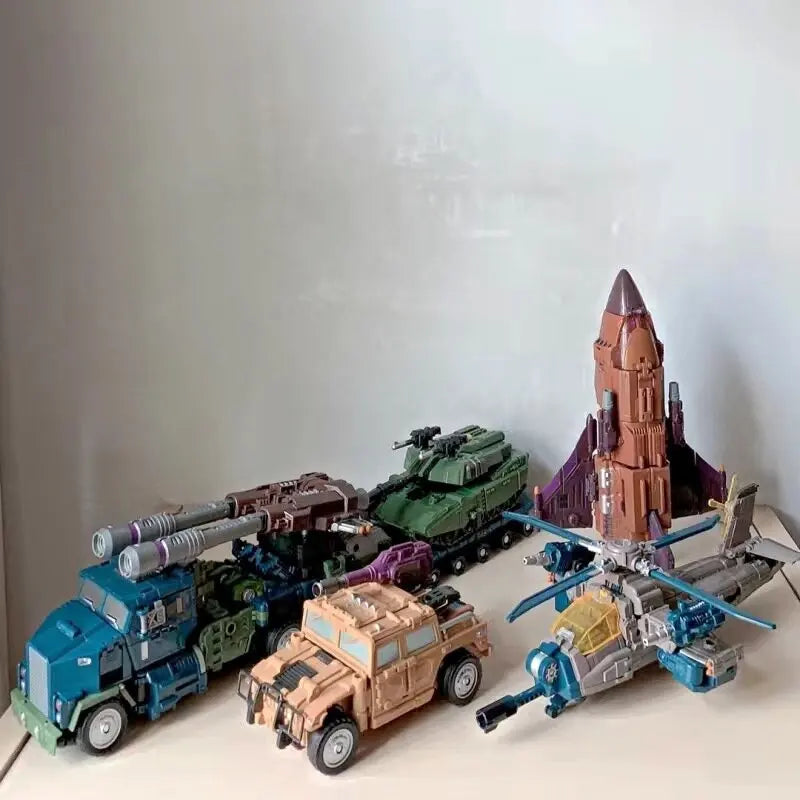 JINBAO large size 8869 Transformation Toys 5IN1 Combiner Robot Model Predacons Rampage Brawl Swindle Onslaught model