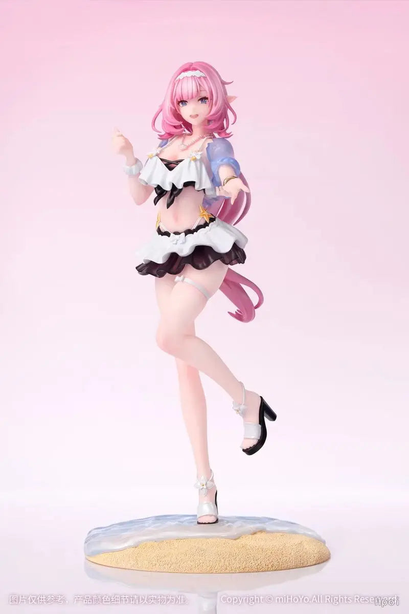 22cm Anime Game Honkai Impact 3rd Elysia Figure Gift+ 1/8 Summer Miss Elf Ver Desktop Standing Model Toy Doll Aciton Figure Pvc