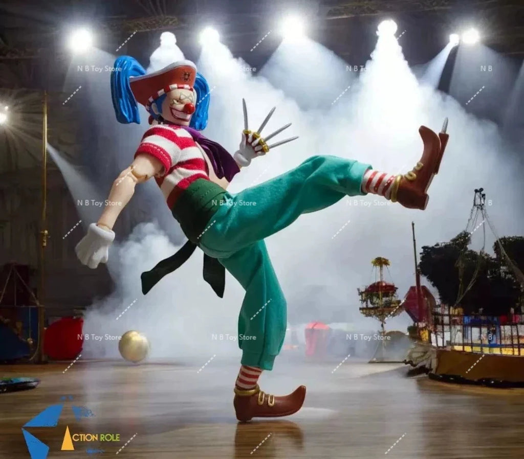 In Stock Action Role 1/12 SHF One Piece Buggy The Clown The Cunning Clown Anime Action Figures Toys Model PVC Gift Collector