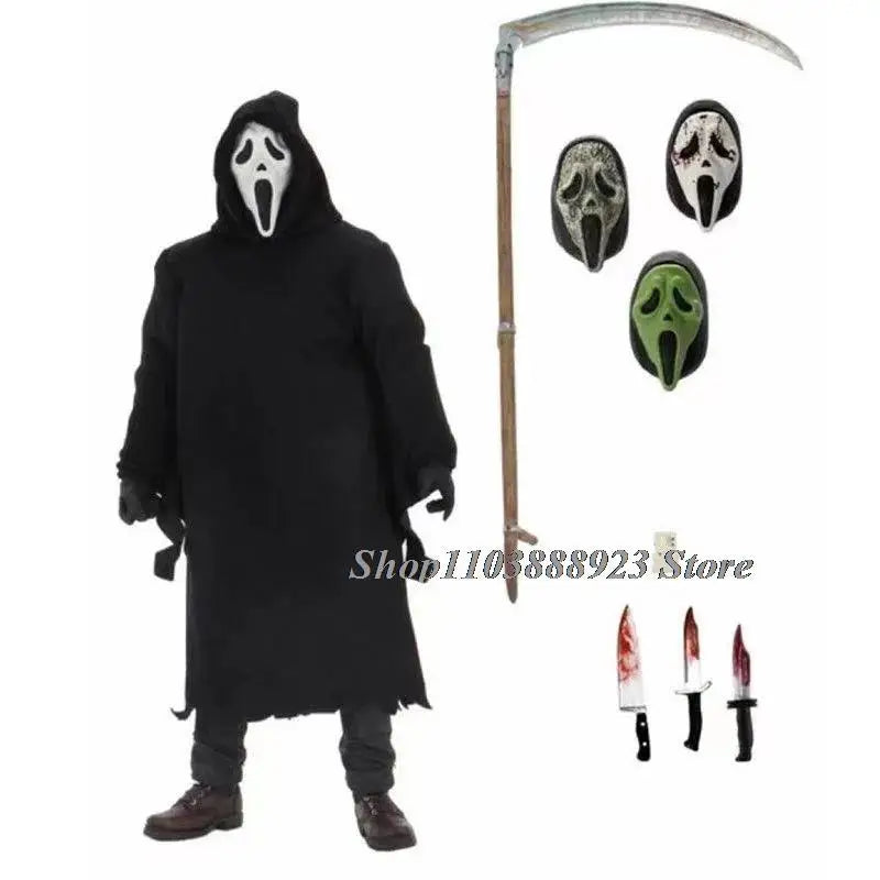 Anime GhostFace Figure Neca Horror Ghost Nun Action Figures Toys Doll for Halloween Party Christmas Gift