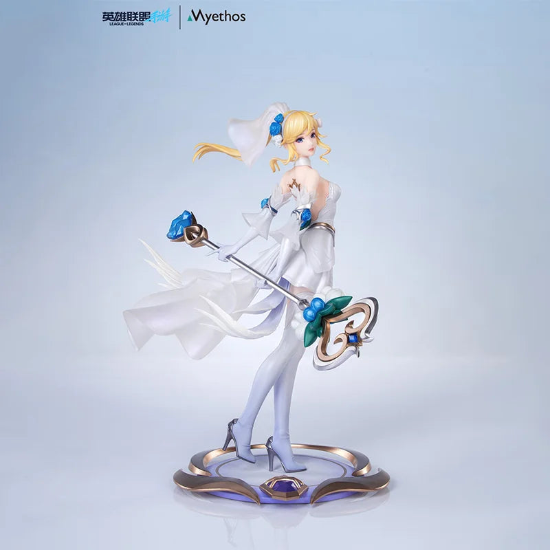 【100%original】Myethos League of Legends Lux - Gift+ 1/8 Crystal Rose H=21.6CM Game Characters Garage Kit Gifts Toys Model