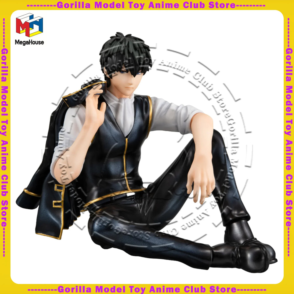 In Stock Original Genuine MegaHouse G.E.M. Series Gintama Hijikata Toshirou 90mm Figure Anime Statue Collectible Gift Japanese