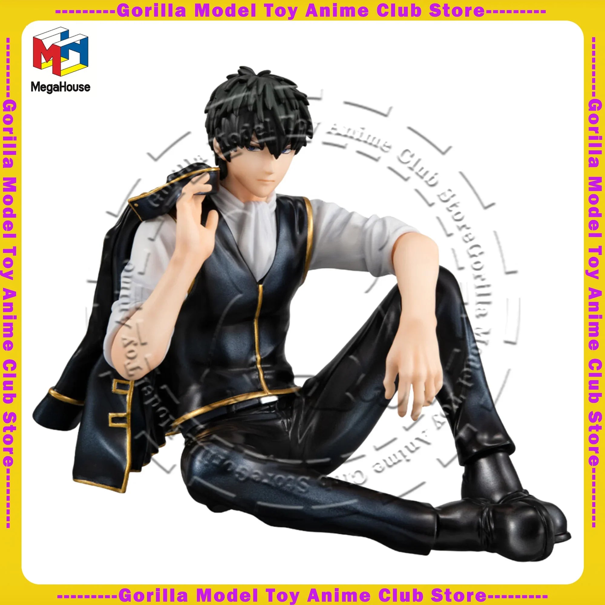 In Stock Original Genuine MegaHouse G.E.M. Series Gintama Hijikata Toshirou 90mm Figure Anime Statue Collectible Gift Japanese