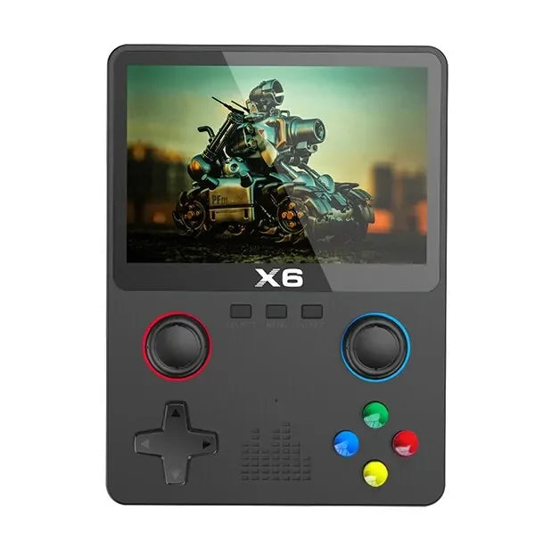 New X6 3.5Inch IPS Screen Handheld Game Player Dual Joystick 11 Simulators GBA Video Game Console for Kids Gifts