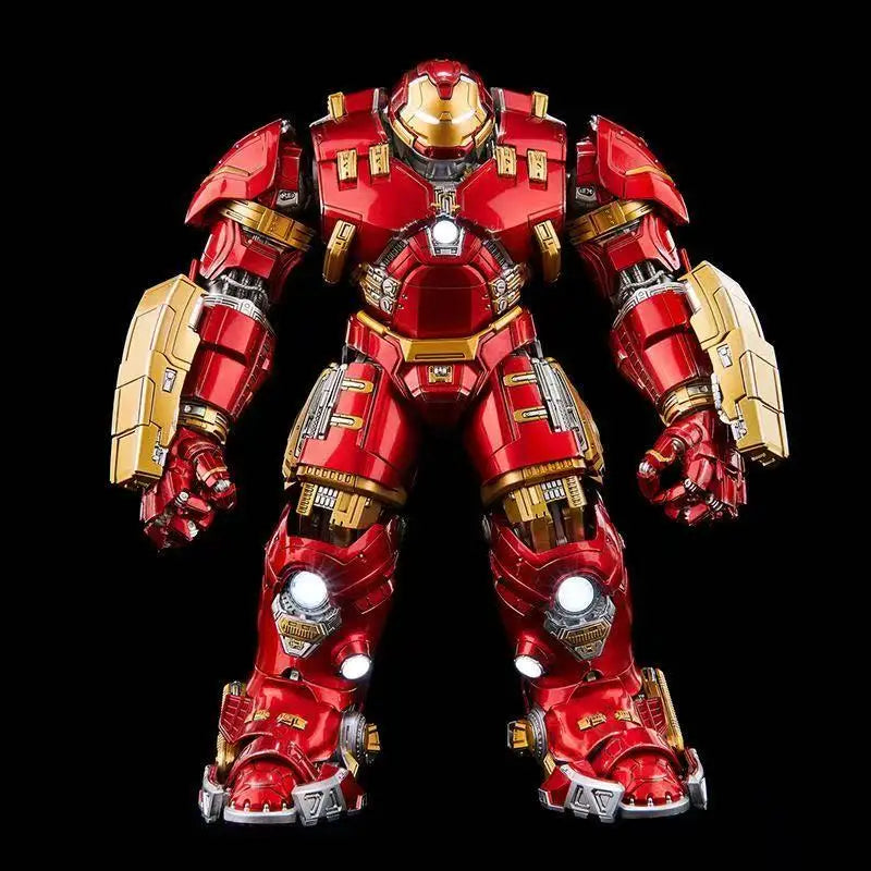 Comicave Iron Man MK44 Hulk Buster, Alloy Material, 29cm in Height, LED Articulated Figure, Collectible Model and Peripheral Toy