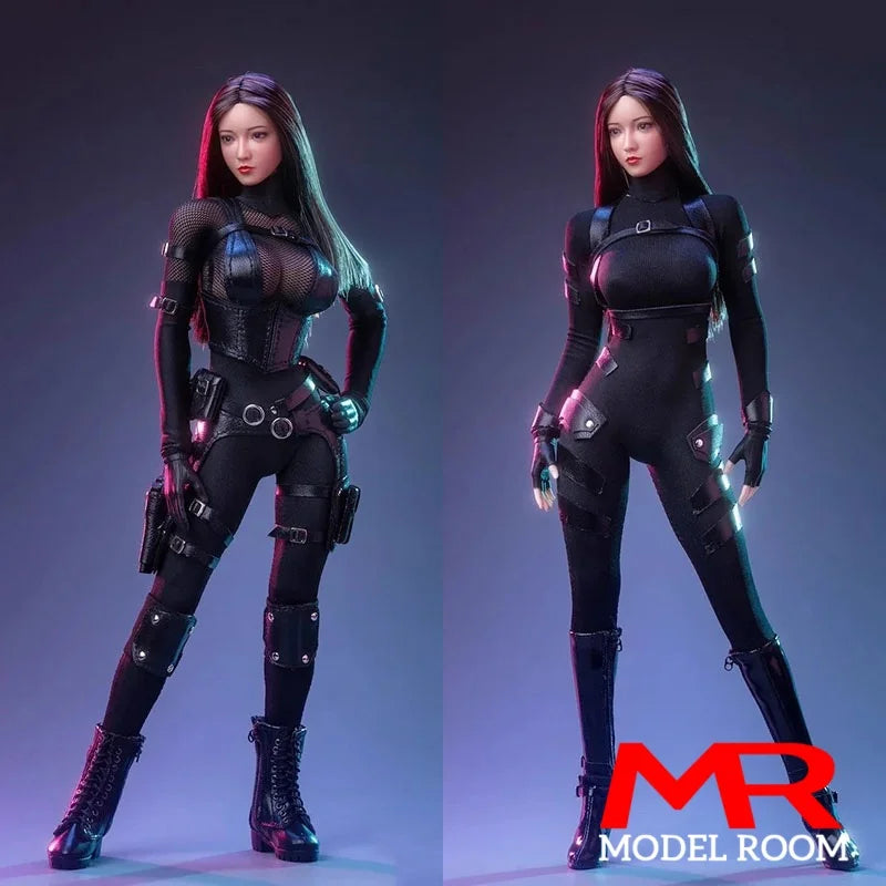 3STOYS 3S001 3S002 1/6 Scale Female Agent Combat Suit Night Walk Suit Clothes Model Fit 12'' TBL 10D Soldier Action Figure Body