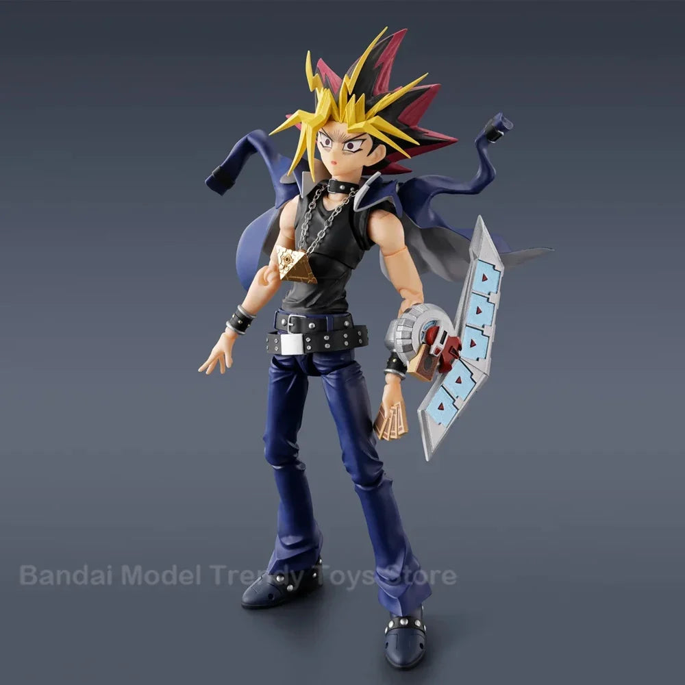 In Stock BANDAI S.H.Figuarts Yami Yugi Yu-Gi-Oh! Duel Monsters Pharaoh Atem Action Figure Model Original Toys Gifts Collecting