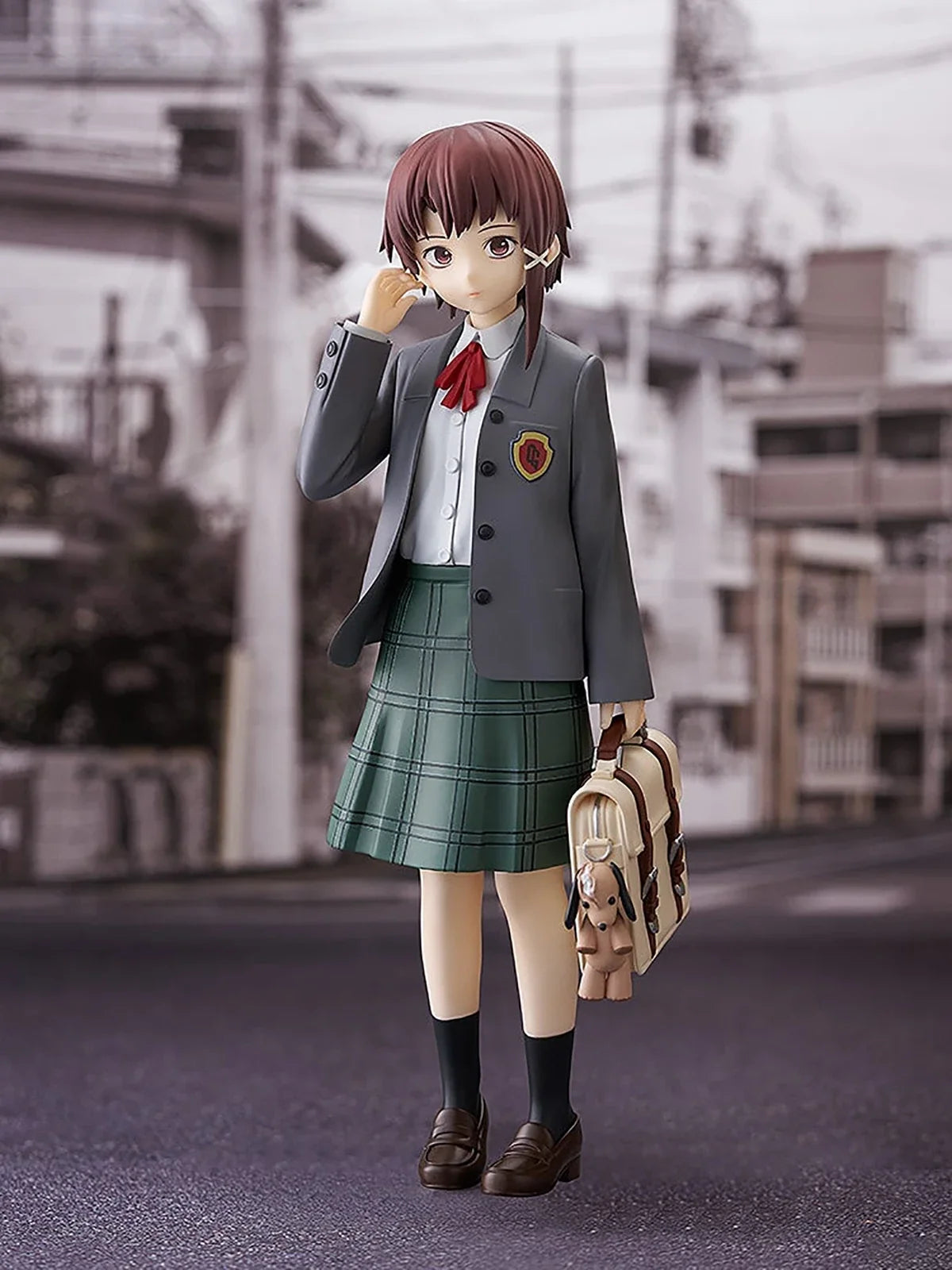 Original Genuine Good Smile Company Prepainted Pop Up Parade Serial Experiments Lain Iwakura Lain L H=230mm Figure Decoration