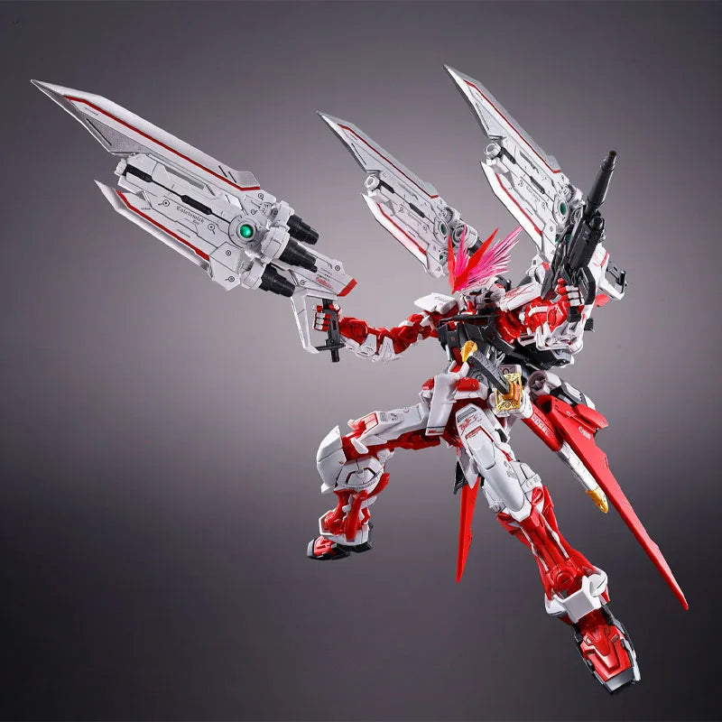Bandai Genuine MG Online-Exclusive Gundam Astray Red Frame Red Dragon Type MBF-P02 1/100 Anime Action Figure Assembly Model Toys