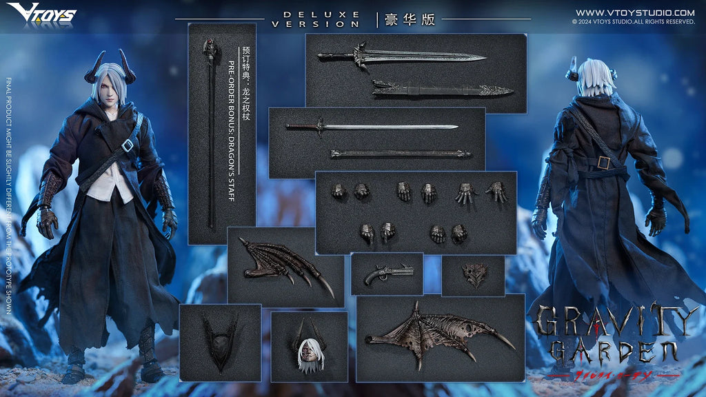 VTOYS VSD009 Gravity Garden Dragon's Breath Hunter 1/12 Scale Action Figure Anime Model Trendy Toys Desktop Doll Collectibles