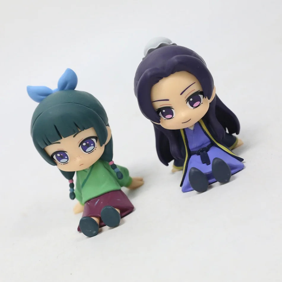 Q Version The Apothecary Diaries Maomao Jinshi Mini Figure Anime Periphery Kawaii Sitting Toys Desktop Car Ornaments Model Gifts