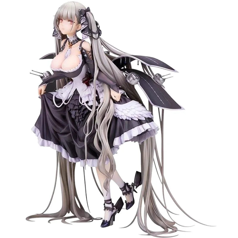 Azur Lane Formidable High-Quality Deluxe Statue Gothic Lolita Dress Anime Model Figure with Exchangeable Face Parts for Display
