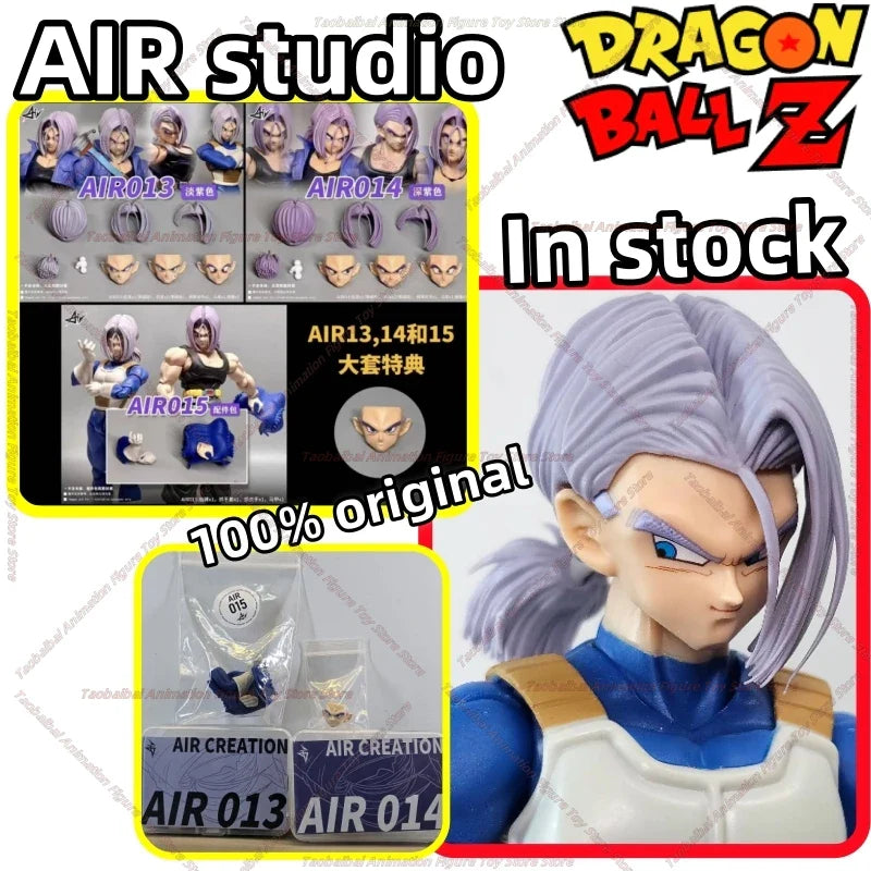 Auf Lager! AIR Studio Dragon Ball SHF Trunks Zubehörpaket Air013 014 015 Geflochtene Kopfskulptur Greifhandschuhe und Weste