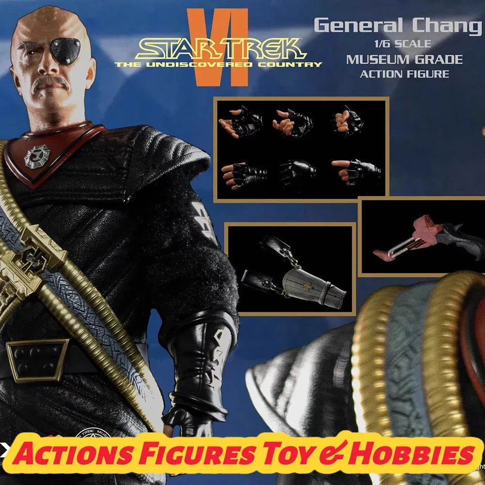 In Stock EXO-6 Star Trek 1/6 Scale Colelctible Male Soldier General Chang Full Set 12inch Action FIgure Model Toys