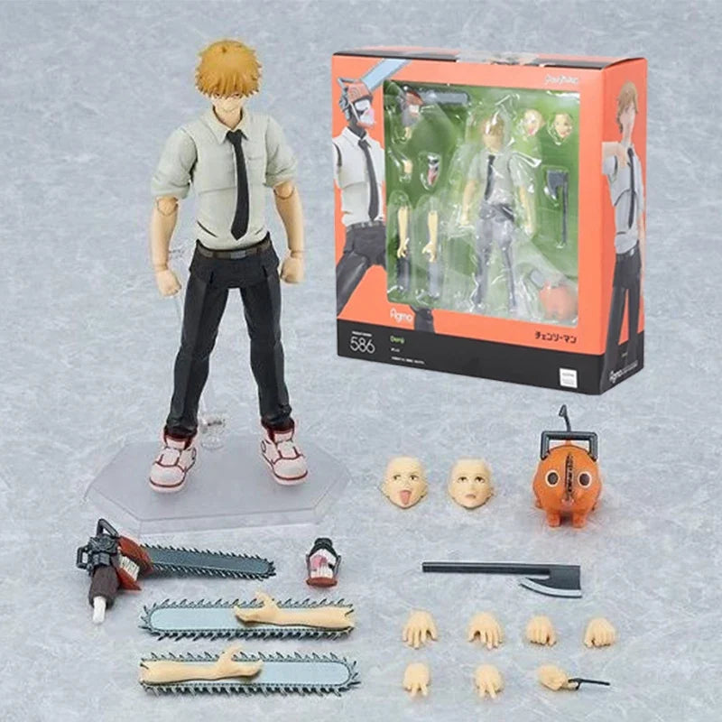 Bandai S.H.Figuarts Chainsaw Man Denji Figma #586 Anime Action Figure PVC Model Movable Collectible Toy Gifts