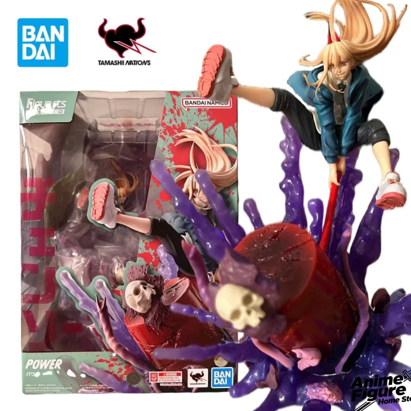 100%Original in Stock Bandai Chainsaw Man Figuarts ZERO Power Anime Character Model Toys Desktop Ornaments Collection Gifts