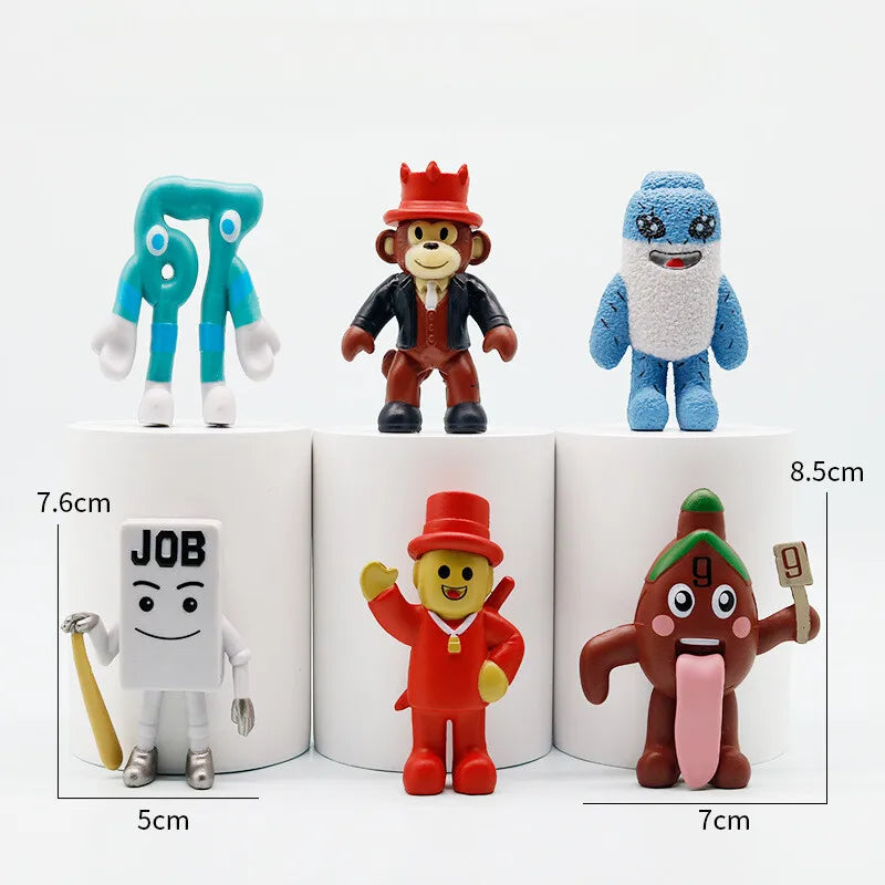 6/8pcs Set  Steal A Brainrot Figures Toys PVC Action Figure Christmats Gifts Toy Italian Brainrot Sahur Model Room Decor Gifts