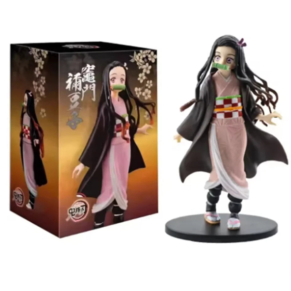 Official Anime Demon Slayer Kimetsu no Yaiba figure Kamado Tanjirou Action Figure Agatsuma Zenitsu Nezuko Warrior PVC Model Toys