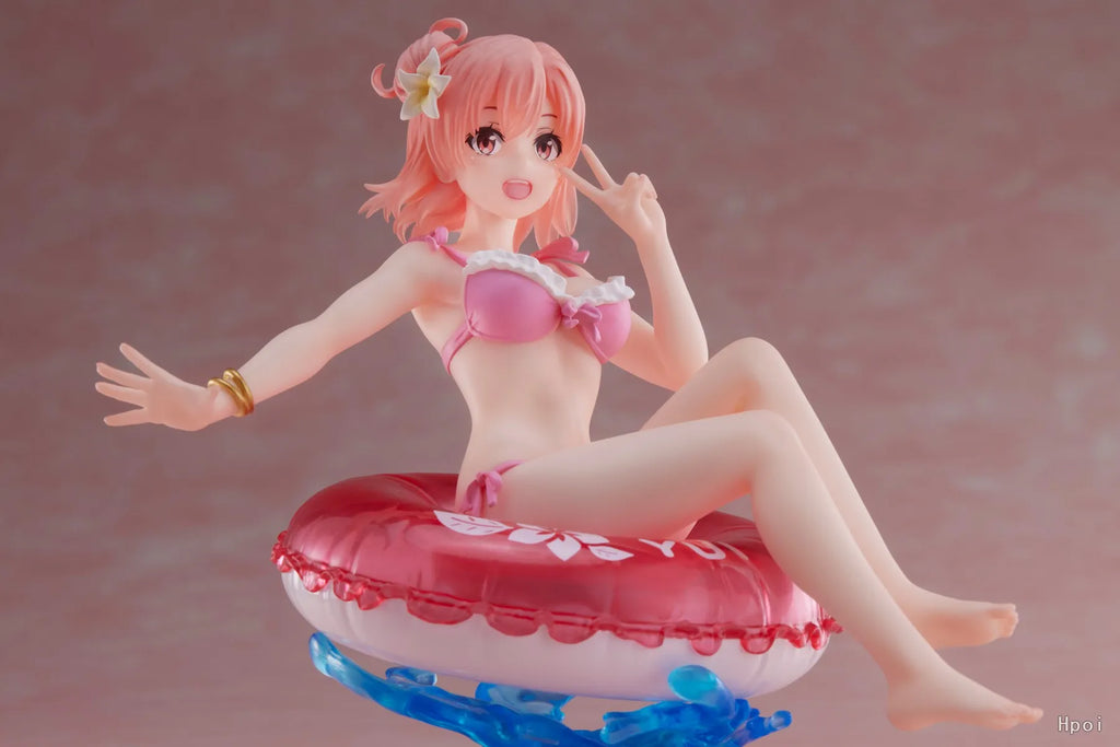 10CM Yuigahama Yui Figure Yahari Ore no Seishun Love Comedy wa Machigatteiru. Kan Anime Swimsuit Model Toys Gifts Collection