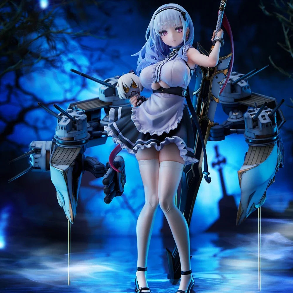 23CM Anime Gam Azur Lane Dido Figure 1/7 Heavy Armor Ver Maid Dress Up Stand Model Toy Doll Action Figure PVC
