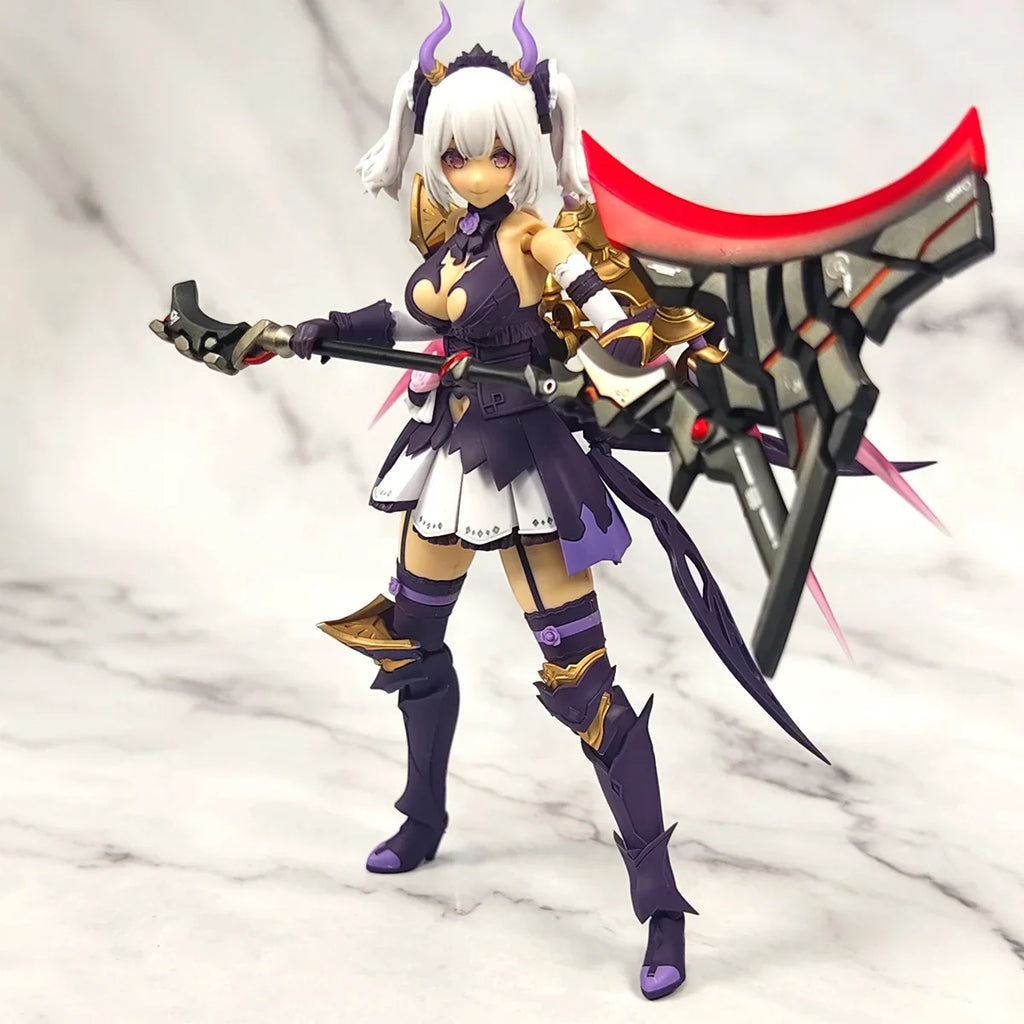 【No Figure】1/12 Scale Female Warrior Accessory Mechanical Axe Conversion Parts Unpainted Fit Kotobukiya Model For Collection