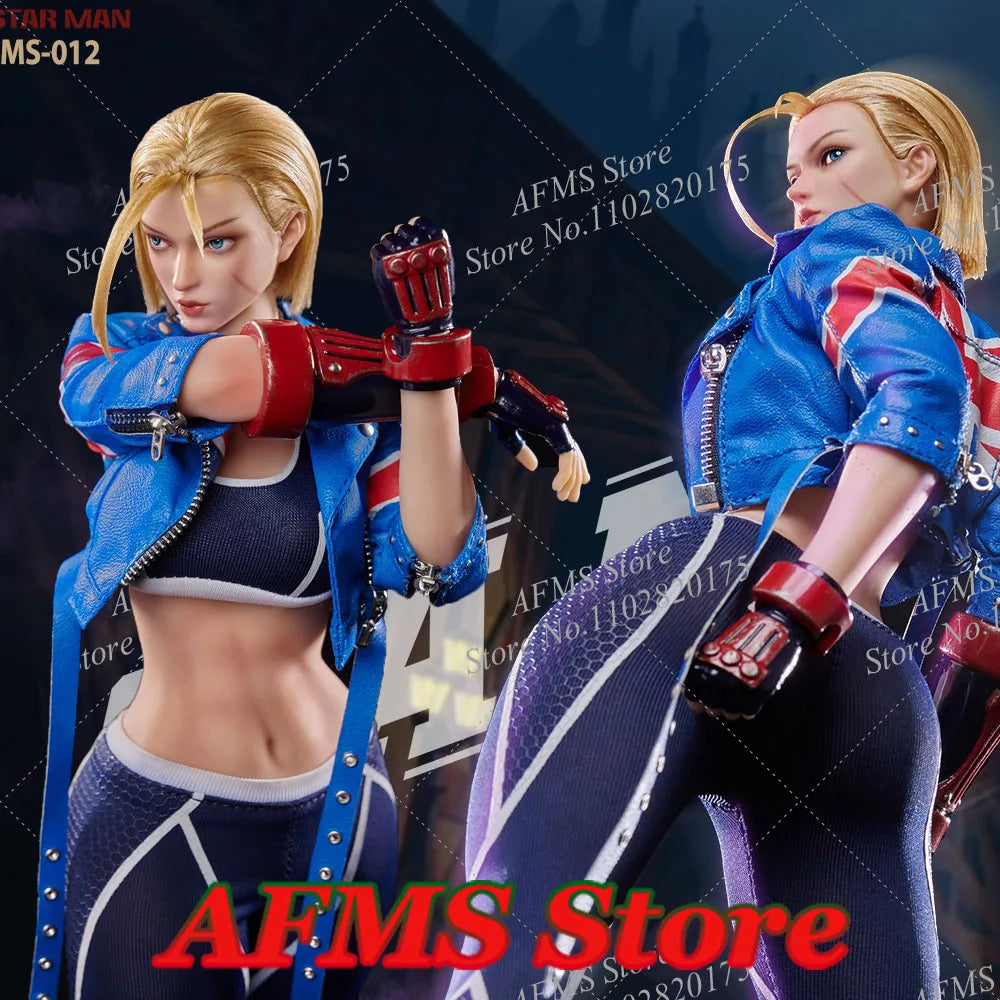 STARMAN MS-012 1/6 Scale Collectible Figure Female Agent Cammy Blue Bee Assassin 12Inch Women Soldier Action Figure Model ﻿