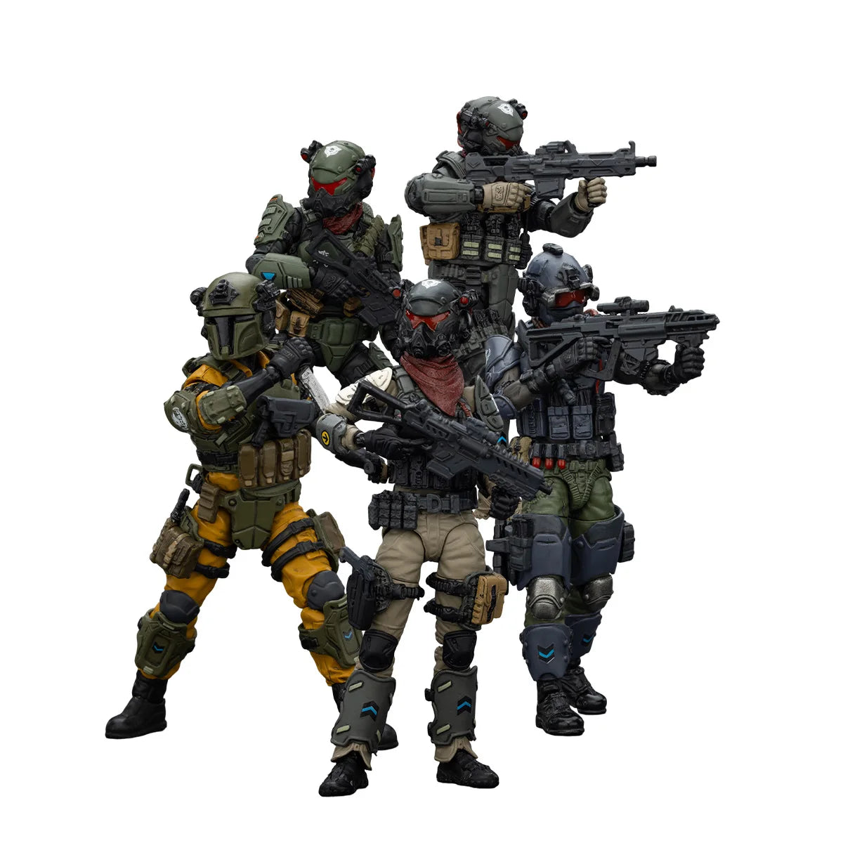 【MT】JOYTOY 1/18 Action Figure Stellar Scar Assault Team Gravelgold Darksilicon Titanite Firesulfur Ghostmanganese Toy