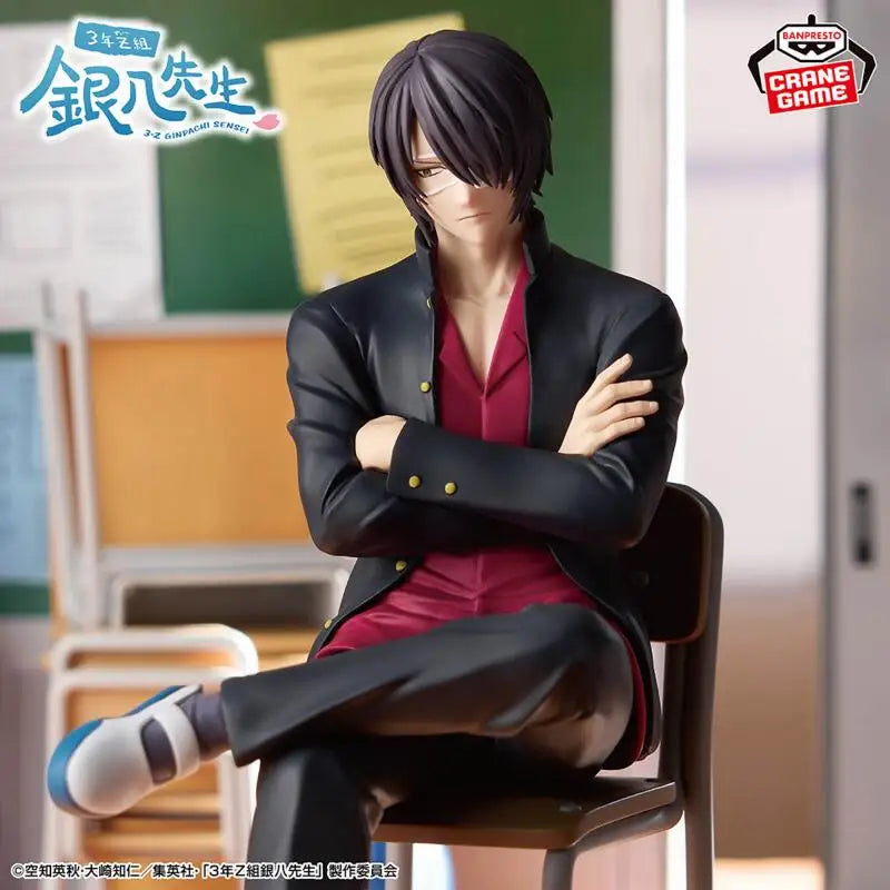 Bandai Original Banpresto Gintama Takasugi Shinsuke Action Figures Anime Figura Cartoon Doll Model Statue Kids Toys Juguete Gift