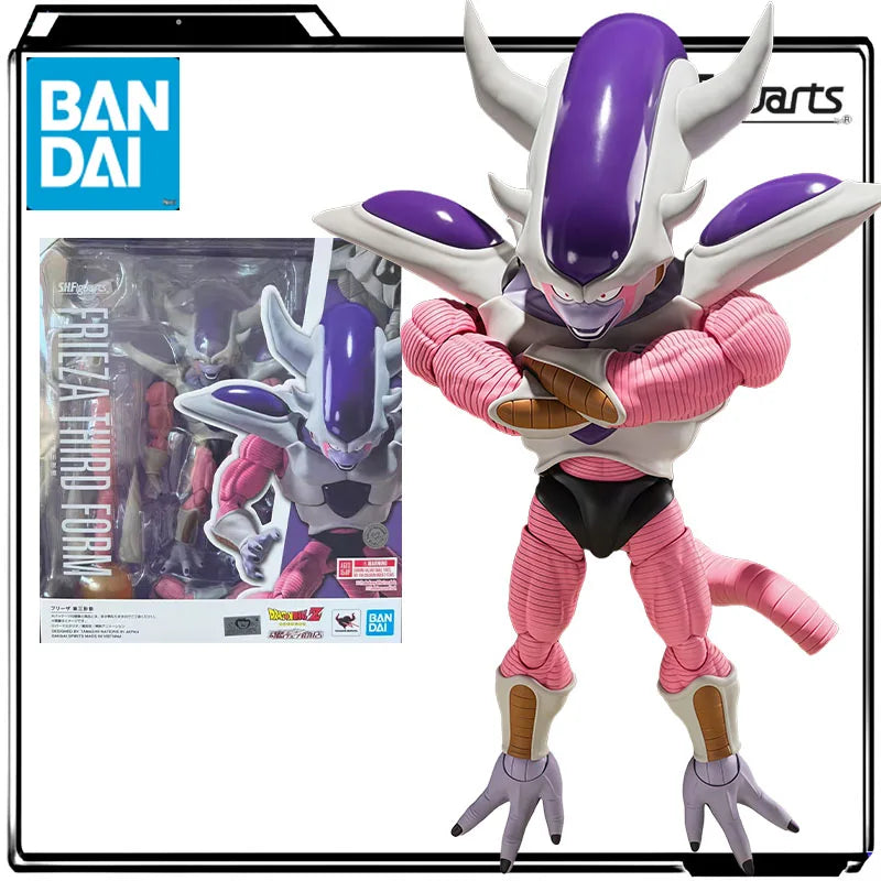 Bandai Genuine S.H.Figuarts Anime FigureDragon Ball Z Frieza Second Form & Frieza Third Form Action Figure Toys for Boys Kids