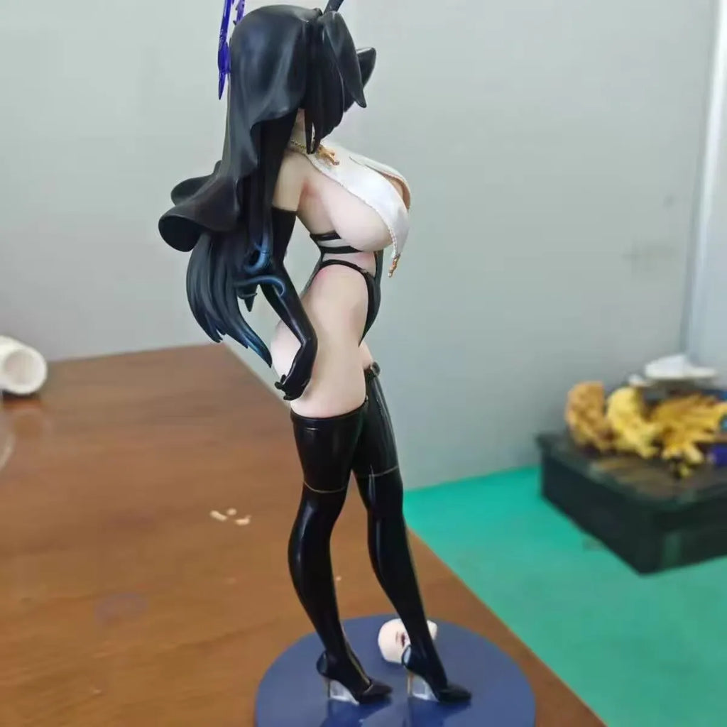 30cm Beautiful Girl Figure Black Nun Bearpanda Bunny Girl Anime Collectible Model Desktop Decorations Holiday Gifts Kids Toys