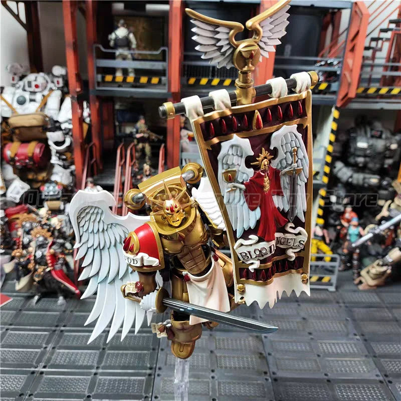 【In Stock】JOYTOY Warhammer 40K 1/18 Action Figure Toys Blood Angels Sanguinary Guard 5PCS