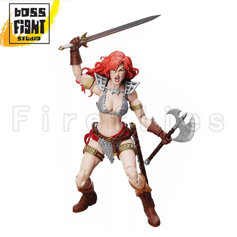 1/12 6inches Boss Fight Studio Action Figure Red Sonja 50th Anniversary EPIC H.A.C.K.S. Anime Collection Model Toy