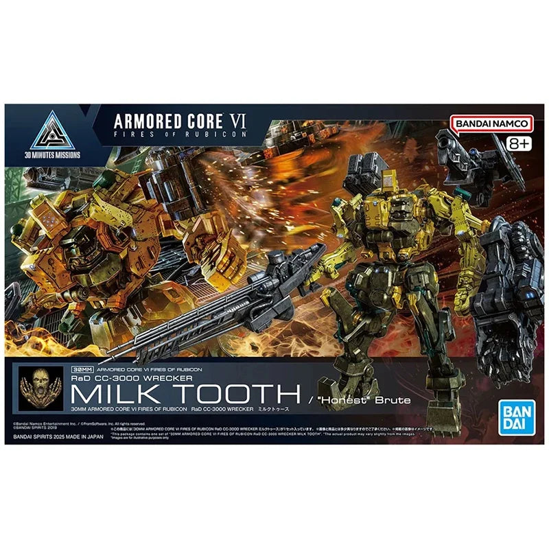 In Stock BANDAI 30MM ARMORED CORE VI FIRES OF RUBICON ARQUEBUS ADD VE40A OPEN FAITH Anime Action Figure Assembly Model Toy Robot
