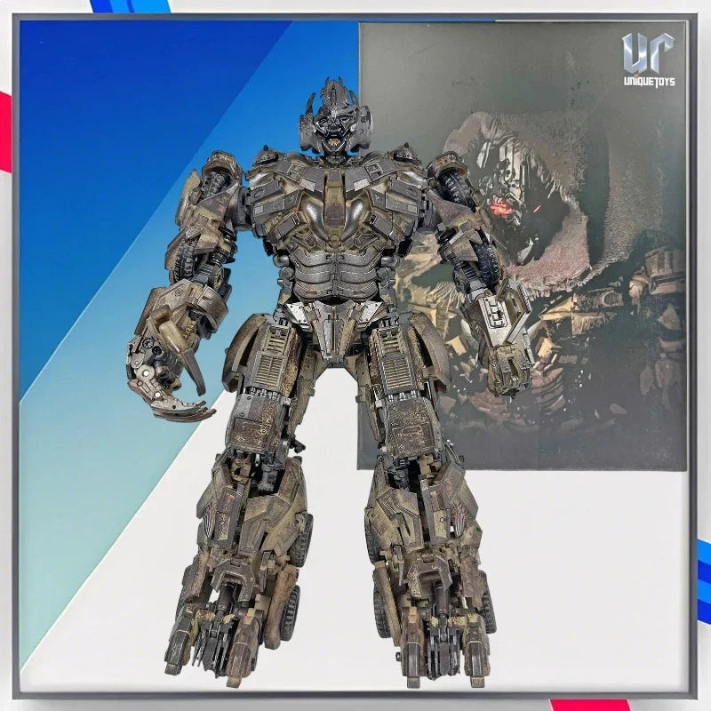UT Transformion R-05 R05 33cm MG Tank Damaged Battle Damous Uniquetoys R 05 Robot Action Figure Collect Gifts