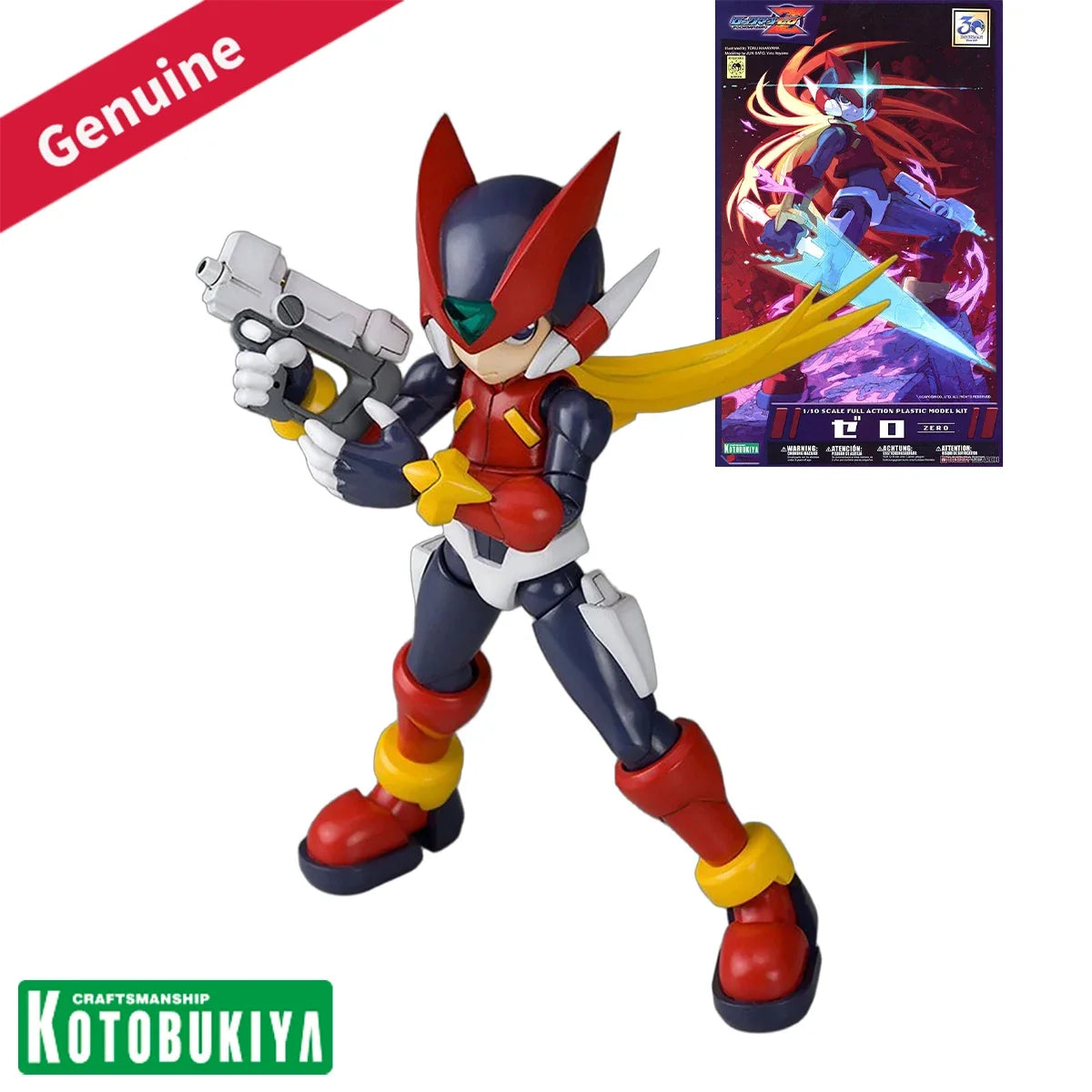 Original Genuine Kotobukiya Model Kits Character Plastic Model Rockman Zero Game Character Assembly Action Model Collection Gift