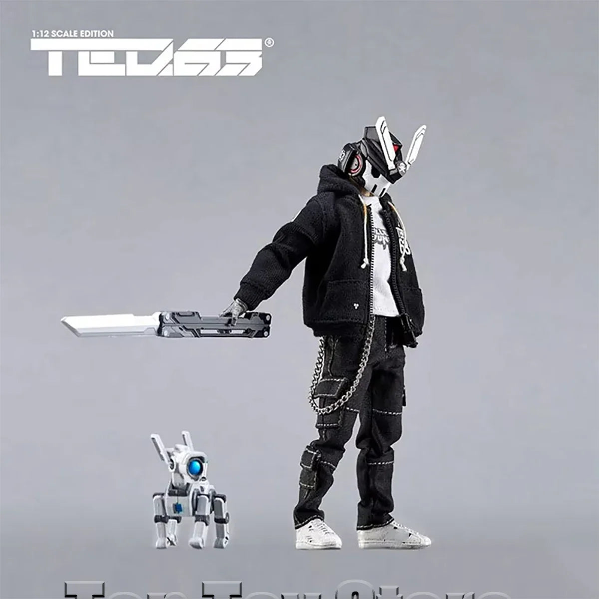 Devil toys Quiccs TEQ63 SRCH K9 Dog Motorcycle 1/12 Mech Warrior black with Movable Action Figure toy Set Model for Fans Holiday