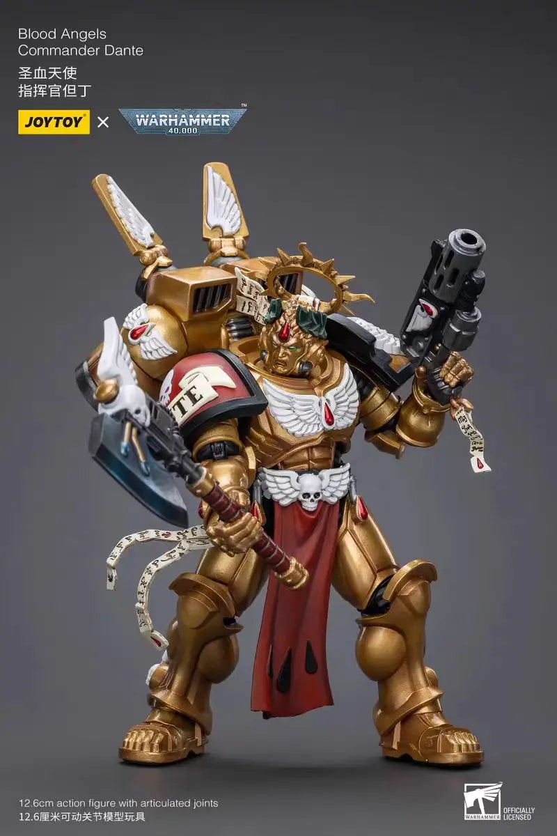 【In Stock】JOYTOY Warhammer 40K Blood Angels Commander Dante 1/18 Action Figures Toys Ornaments Collection