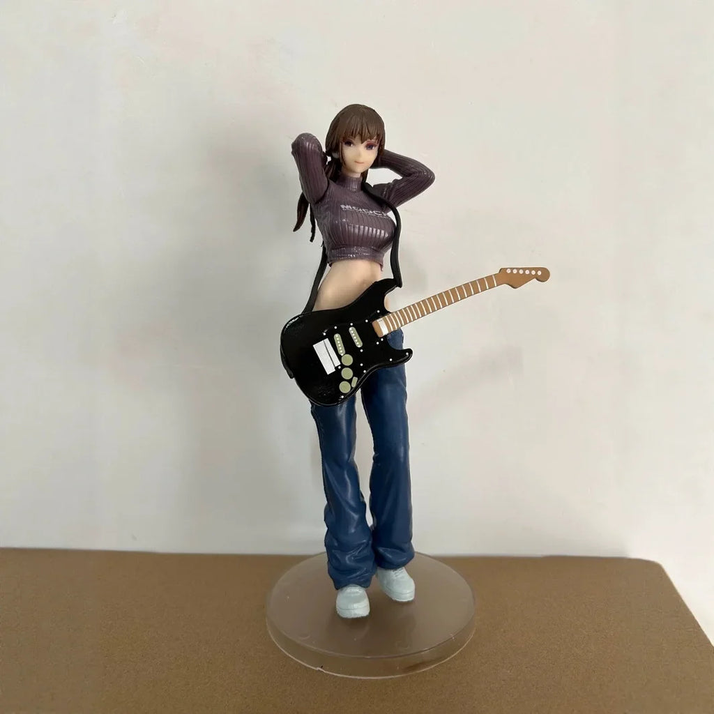 23cm BOCCHI THE ROCK Guitar Sister Beautiful Girl Anime Handmade Action Figures Desktop Case Decoration Ornament Gift