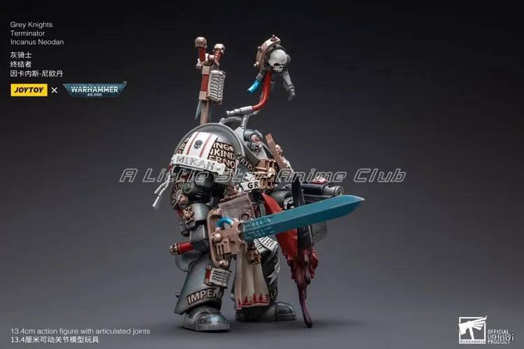 In Stock Original JOYTOY 1/18 Action Fique Warhammer 40000 Grey Knights Terminator Incanus Neodan Model Toy