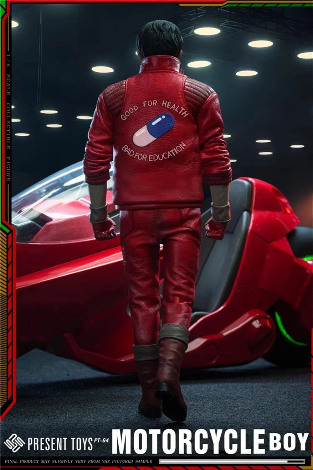 PRESENT TOYS PT-sp64 1/6 Scale Red Leather Jacket Motorcycle Boy Male Soldier Full Set for 12inches Action Figure Model Toys