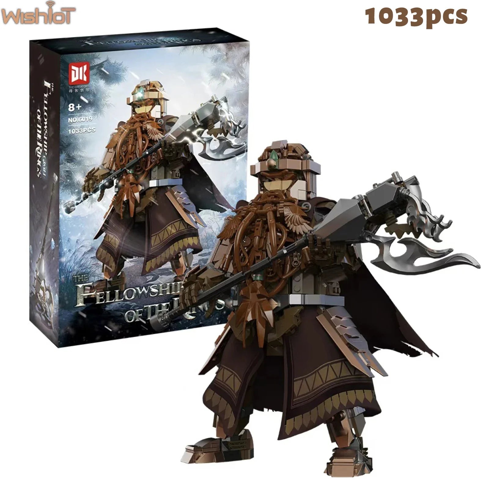 1033PCS Ring Protector Dwarf Warrior Building Blocks Middle-earth Mythology Figure Model Tribal Dwarves Kids Toys Birthday Gifts